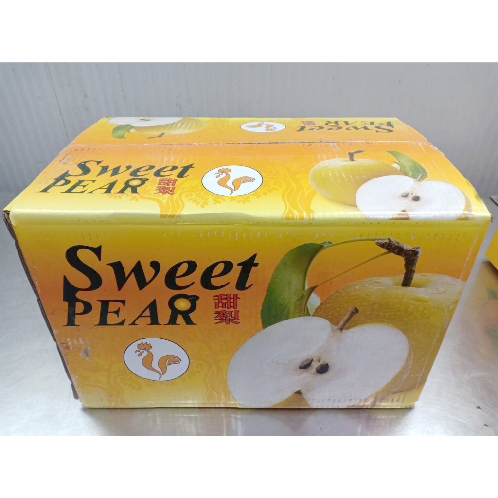 สาลี่มงกุฏ-สาลี่ญี่ปุ่น-century-pear-crown-pear-กล่องเหลือง-ตราไก่-น้ำหนัก-11-5-กิโล