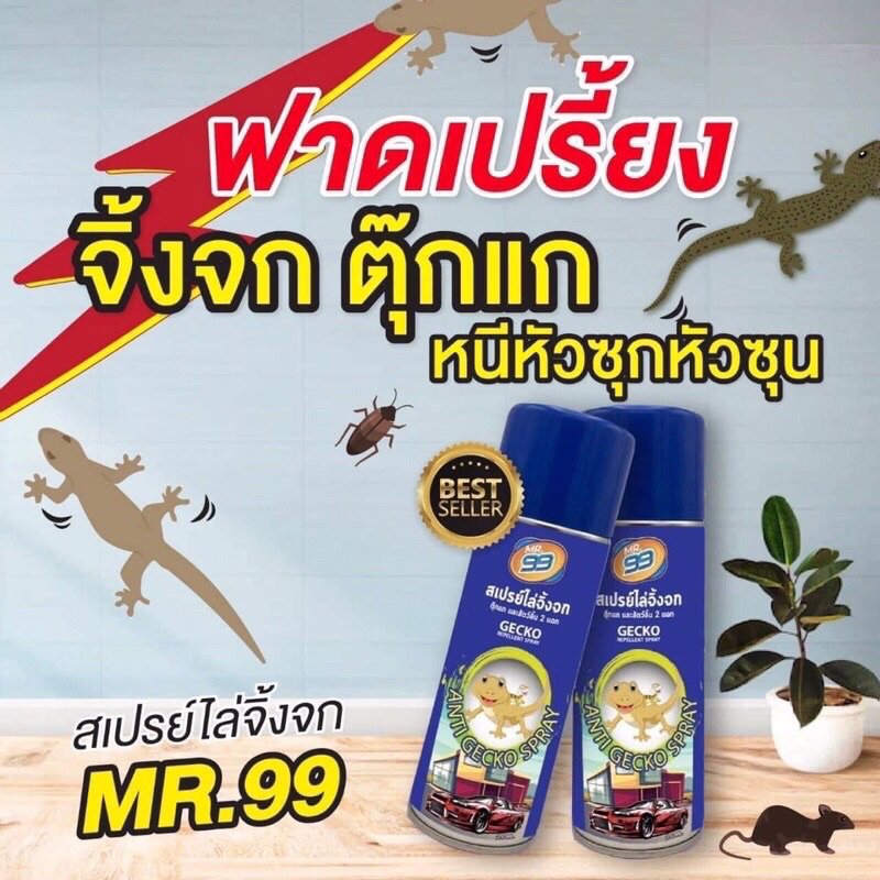 สเปรย์ไล่จิ้งจก-mr-99-ขนาด-200ml-บรรจุ-12-กระป๋อง