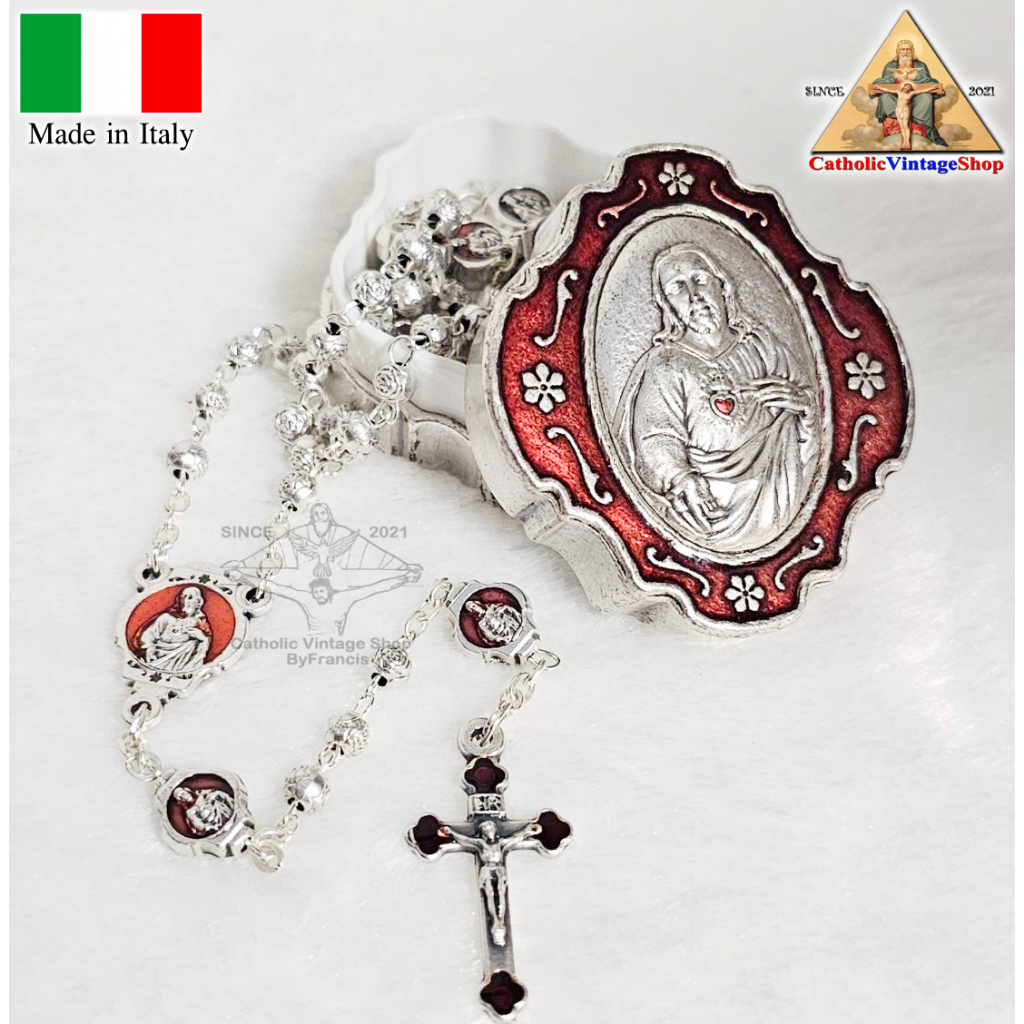 rosary-catholic-italy-สายประคำคาทอลิก-สายประคำพระหฤทัยพระเยซูเจ้า-คาทอลิก-คริสต์-ลูกประคำ