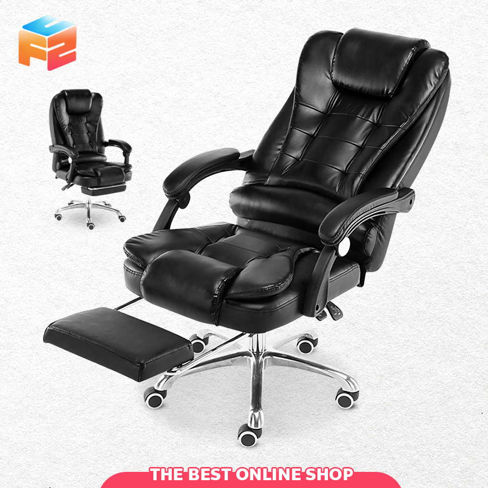 เก้าอี้สำนักงาน-เก้าอี้ออฟฟิศ-มีระบบนวด-นั่งสบาย-ที่วางเท้ายืดได้-office-chair