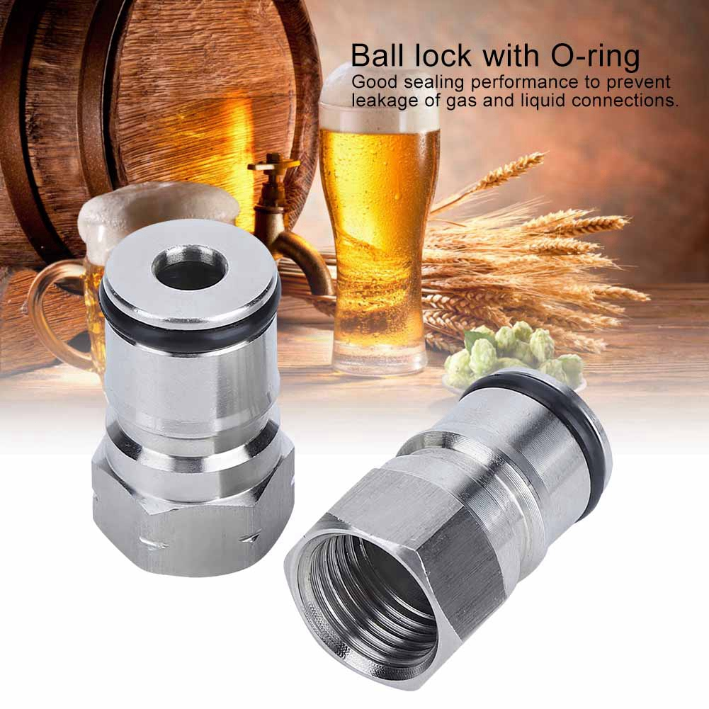 Just Kitchen 304 Stainless Steel Homebrew Keg Ball Lock Post Connector ...