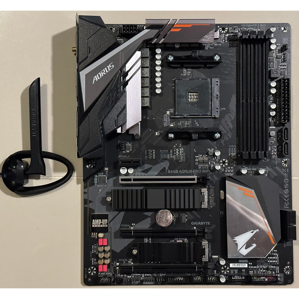 mainboard-เมนบอร์ด-am4-gigabyte-b450-aorus-pro-wifi-ใช้งานปกติ-ประกัน11-2024