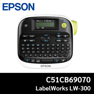 Epson LabelWorks LW-300 (C51CB69010) ตัวหนังสือภาษาอังกฤษ เคลียร์สต็อค