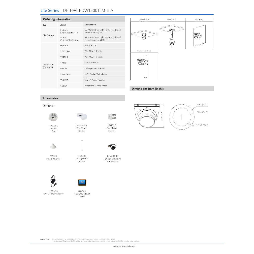 กล้องวงจรปิด-5ล้านพิกเซล-dahua-smart-dual-light-hdcvi-ไมค์-hac-hdw1500tlm-il-a