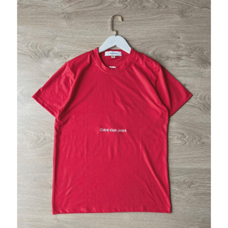✰ สินค้ามือหนึ่ง ✰ CALVINKLEIN # #เสื้อยืดสีแดง