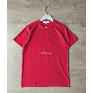 ✰ สินค้ามือหนึ่ง ✰ CALVINKLEIN # #เสื้อยืดสีแดง