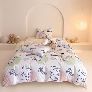 🏷️เก็บโค้ดหน้าร้าน🏷️ [PRE-ORDER] ผ้าปูที่นอน ชุดเครื่องนอน ลาย Cinnamonroll ผ้า Cotton 100% #1088