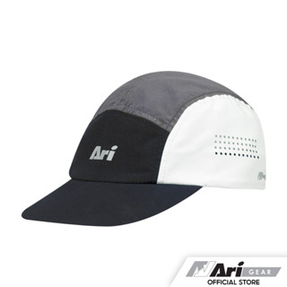 ARI WINDFLOW RUNNING CAP - BLACK/WHITE/GREY หมวกอาริ วินโฟล์ สีดำ