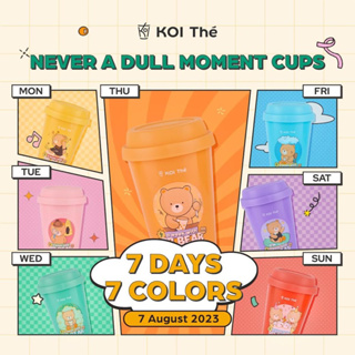 ทักมาขอโค้ด 50% มีทุกสี แก้ว KOI The 7 วัน 7 สี eco cup