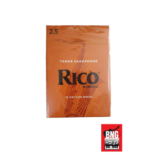 ลิ้น Rico Tenor Saxophone Reeds Orange Case 10Pieces/Box เทเนอร์แซ็ก ขนาด2.5นิ้ว **10ลิ้น**