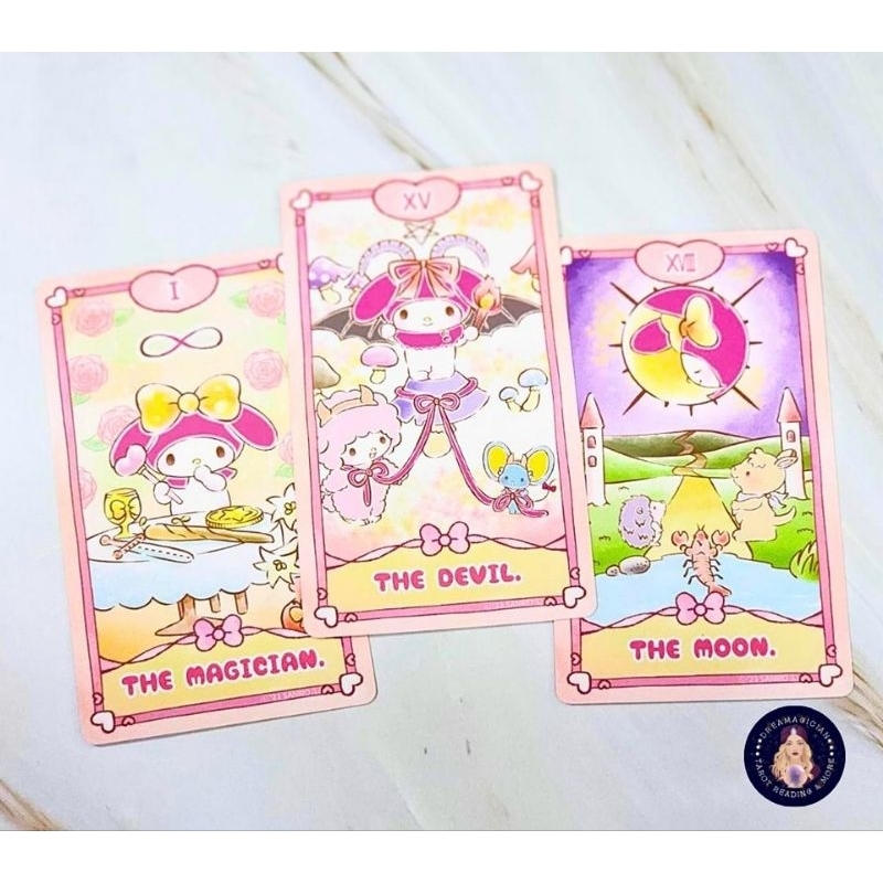 my-melody-tarot-ไพ่มายเมโลดี้-ไพ่ลิขสิทธิ์แท้จากญี่ปุ่น-ไพ่ทาโร่ต์-ไพ่ออราเคิล-tarot-oracle-card-deck