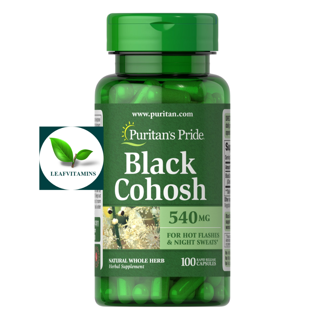 ภาพหน้าปกสินค้าPuritans Pride Black Cohosh 540 mg / 100 Capsules จากร้าน leafvitamins บน Shopee