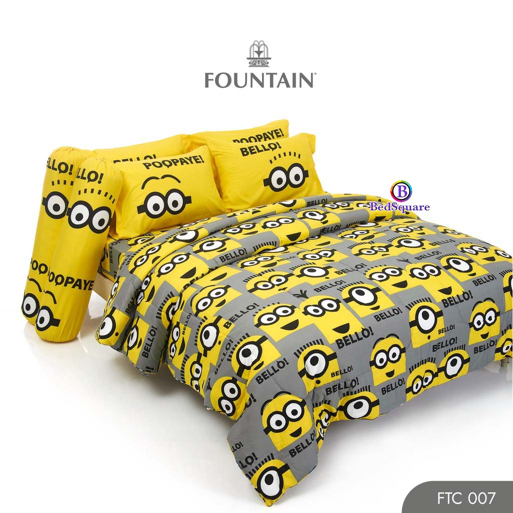 minions-ชุดเครื่องนอน-ผ้าปูที่นอน-ผ้านวม-ลิขสิทธิ์แท้-ยี่ห้อ-fountain