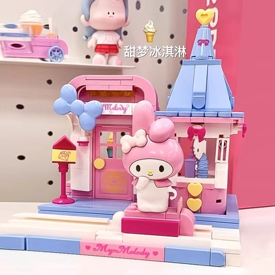 ชุดตัวต่อ-keeppley-x-sanrio-building-blocks-street-view