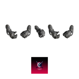 Grimdark scifi miniatures parts Heavy Power Fists03