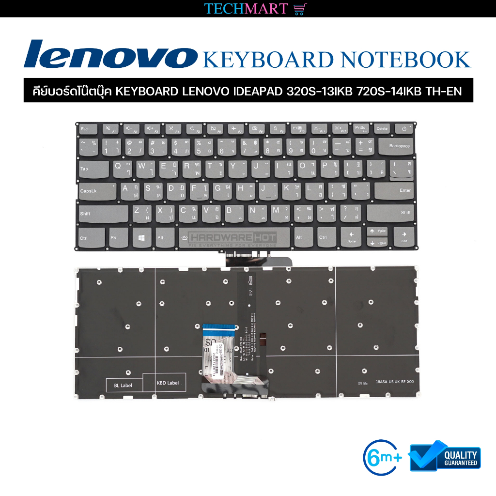 LI419 TOUCHES POUR clavier Lenovo IBM Yoga 530-14IKB 530