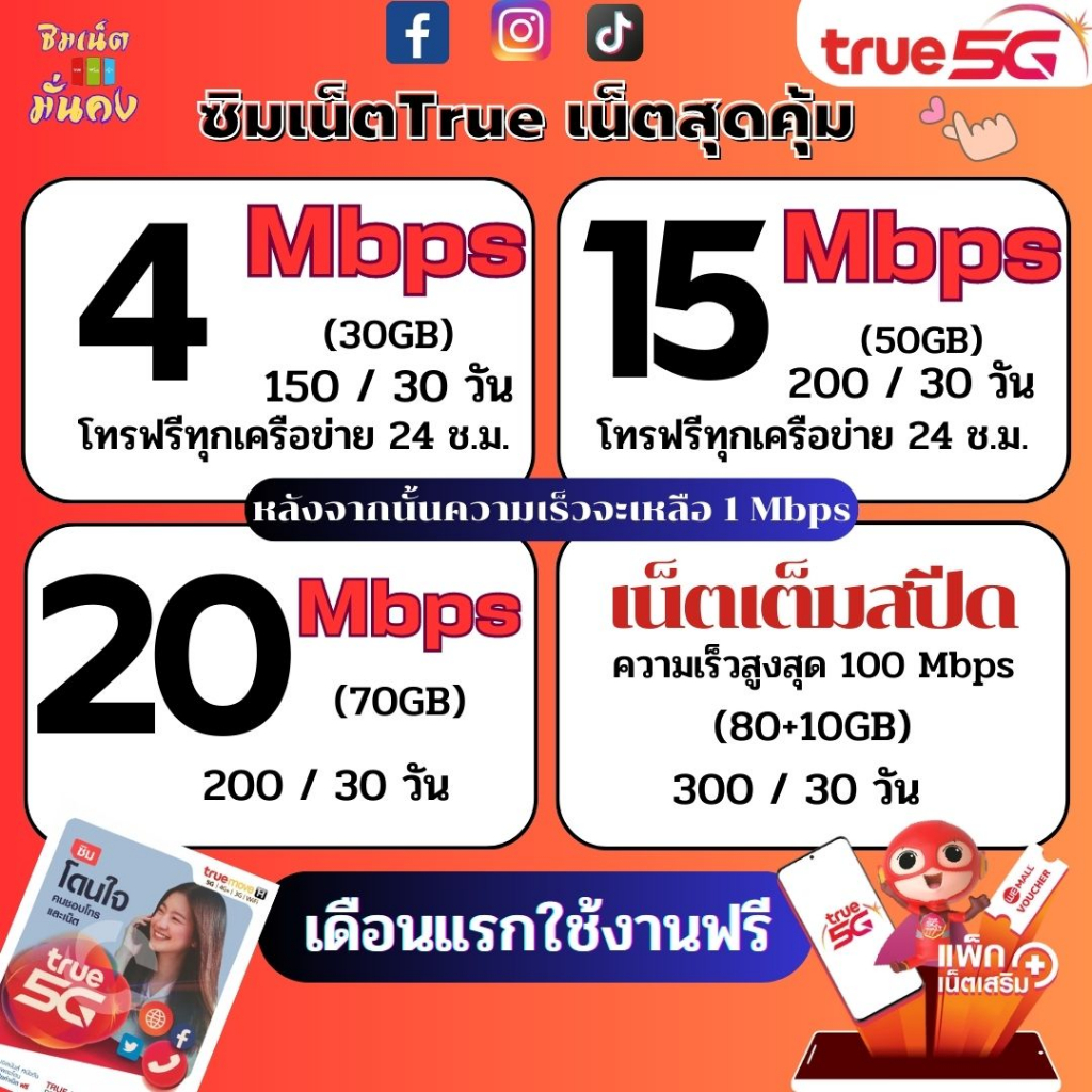 ซิมเทพทรู-เน็ตความเร็ว-4-20-mbps-ไม่อั้น-ไม่จำกัด-โทรฟรีทุกเครือข่าย-wifi-true-id-30-วัน-เดือนแรกใช้งานฟรี