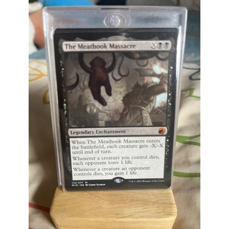 การ์ด MTG The Meathook Massacre Black Magic the gathering EDH รุ่น MID