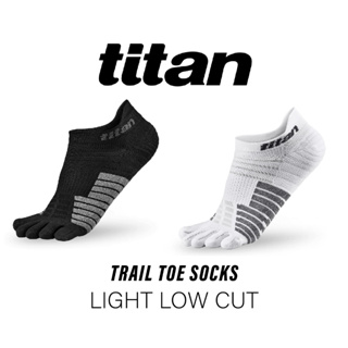 ถุงเท้าวิ่งเทรลแบบแยกนิ้ว TITAN TRAIL TOE SOCKS  LIGHT  LOW CUT ลดการเสียดสี ระบายอากาศดี ข้อสั้น