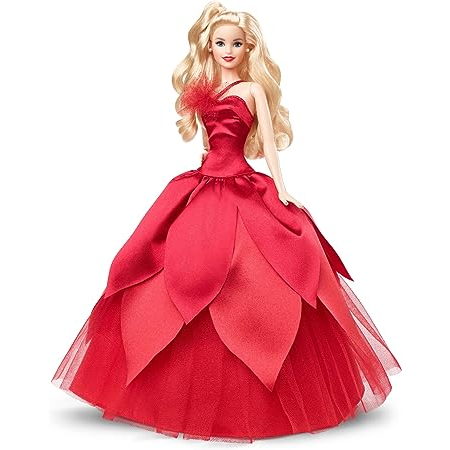 barbie-holiday-barbie-ตุ๊กตาแต่งตัว-signature-black-6-years-old-hby03-red