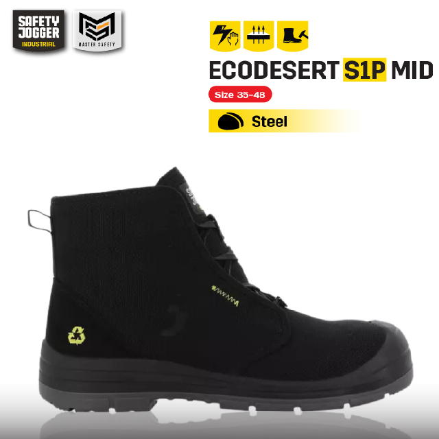 SAFETY JOGGER ECODESERT S1P Mid Boot Beige