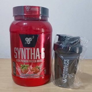 ภาพขนาดย่อของภาพหน้าปกสินค้าBSN SYNTHA-6 (2.91lbs)แถมแก้วมีลูกกลิ้ง จากร้าน wheyforyou บน Shopee