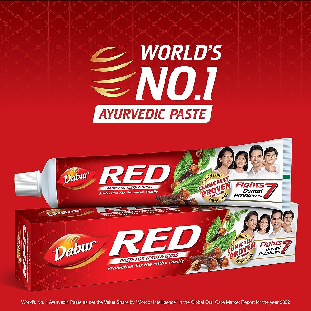 ยาสีฟันสมุนไพร กานพลู ดาบู ( 200 กรัม) Dabur Red Paste For Teeth
