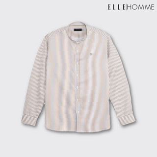 ELLE HOMME | เสื้อเชิ้ตแขนยาว ทรง REGULAR คอจีน เนื้อผ้า 100% โพลีเอสเตอร์ เนื้อผ้าแห้งไว รีดง่าย | W8B671