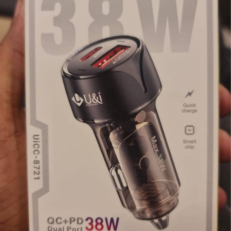 ที่ชาร์จไฟในรถยนต์ Car Charger QCPD ชาร์จไว UiCC8721 Shopee Thailand