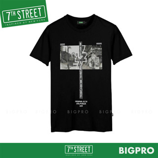 เสื้อยืด 7th Street แนวสตรีท รุ่น CLASSIC TOWN (ดำ) CSC002 ของแท้