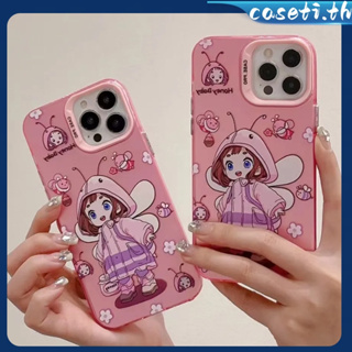 คูปองเคลม🎀เคสไอโ case for iphone 11 12 สาวผึ้งน่ารัก เคส 14 13 12 11 pro max เคสโทรศัพท์กันกระแทกทนทาน