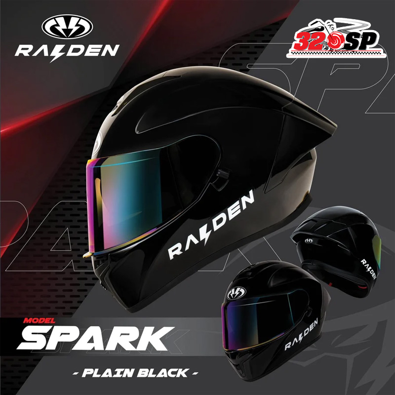 โปรพิเศษ !! RAIDEN FULL FACE รุ่น SPARK 9 สี ลายใหม่ ส่งไว!!! | Shopee ...