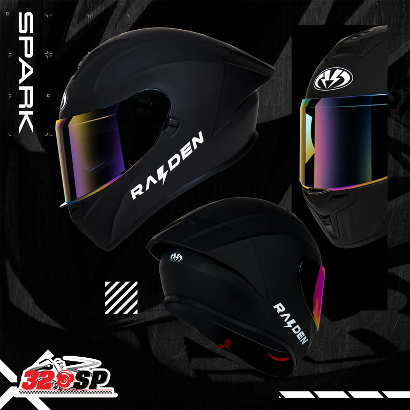 โปรพิเศษ !! RAIDEN FULL FACE รุ่น SPARK 9 สี ลายใหม่ ส่งไว!!! | Shopee ...