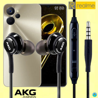 หูฟัง สมอลทอล์ค Realme Aux 3.5 โพโค่ สายผ้าถักทนทาน เสียงดี เบสหนัก เล่น-เลื่อน-หยุดเพลง-เพิ่ม-ลดระดับเสียง 9i 5G