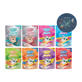 โปรโมชั่น : ยกโหล Moochie Meaty มูชี่ อาหารเปียกแมวเพื่อสุขภาพ ไม่เติมเกลือ โหล X12 ซอง