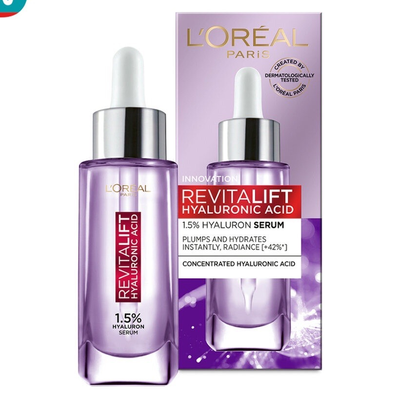 ลอรีอัล-ปารีส-รีไวทัลลิฟท์-ไฮยาลูรอนิค-แอซิด-เซรั่ม-30-มล-hyaluronic-loreal-serum-เซรั่มบำรุงผิวหน้า-เซรั่มลอรีอัล