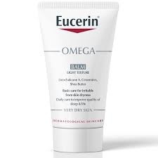 Eucerin OMEGA BALM 20MLขนาดพกพา เหมาะสำหรับผิวเด็กที่แห้ง