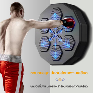 [พร้อมส่งไทย]🥊เป้ามวยติดผนัง🥊Music Boxing เครื่องชกมวยไฟฟ้าอัจฉริยะ บลูทูธ แบบแขวนผนัง