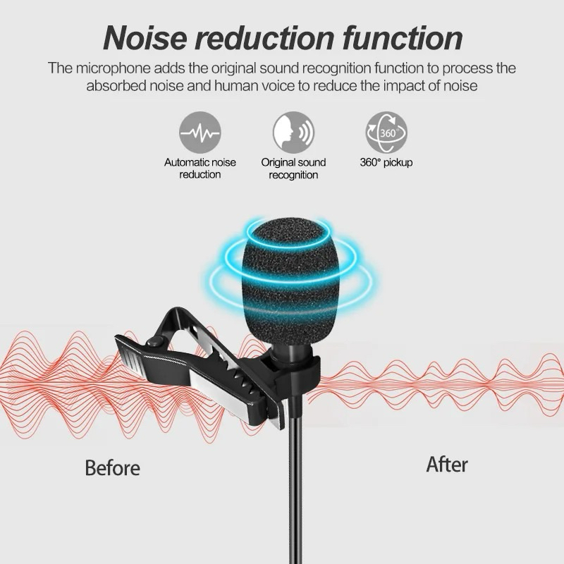 mini-usb-type-c-ไมโครโฟนสำหรับโทรศัพท์มือถือแล็ปท็อปพูดใน-lecture-1-5m-วงเล็บคลิปเสียงเสียงไมโครโฟน