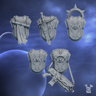 Silver Moon Daughters - Backpacks -High quality and detailed 3d print miniature war game - DakkaDakkaStore