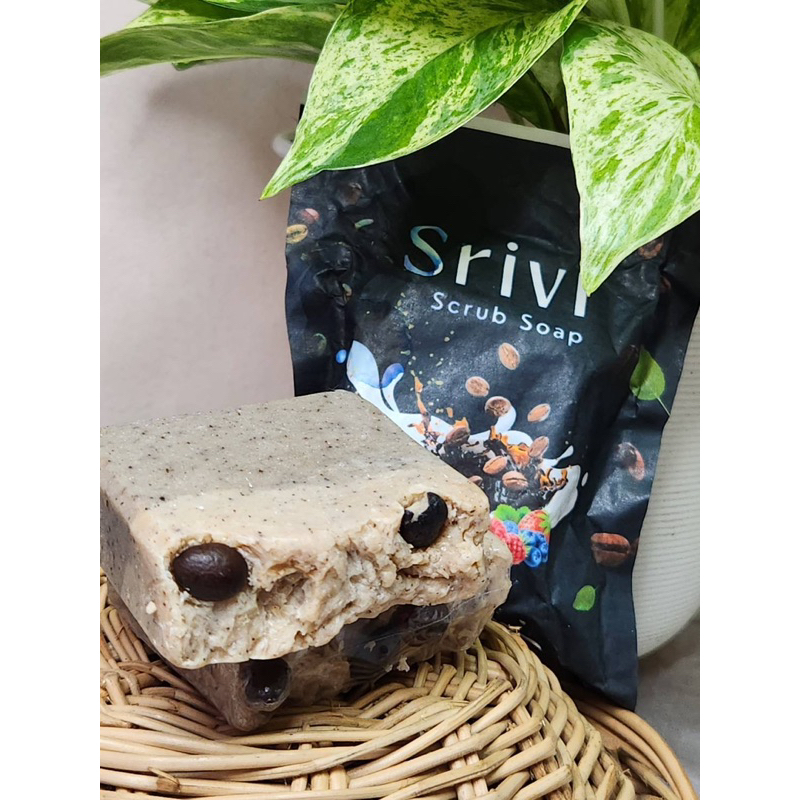 srivi-soap-สบู่สครับผิวกาแฟนมแพะ