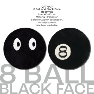 [CATNAP] พรมเช็ดเท้า ลาย 8 Ball/Black Face ขนาด 60x60 cm.