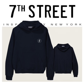 7th Street - Hoodie เสื้อฮู้ด แบบสวม รุ่น HD-MNM016 (สีกรมท่า)
