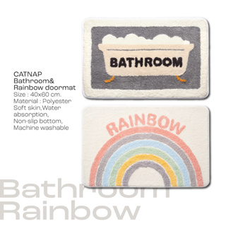 [CATNAP] พรมเช็ดเท้า รุ่น Bathroom/Rainbow ขนาด 40x60 cm.