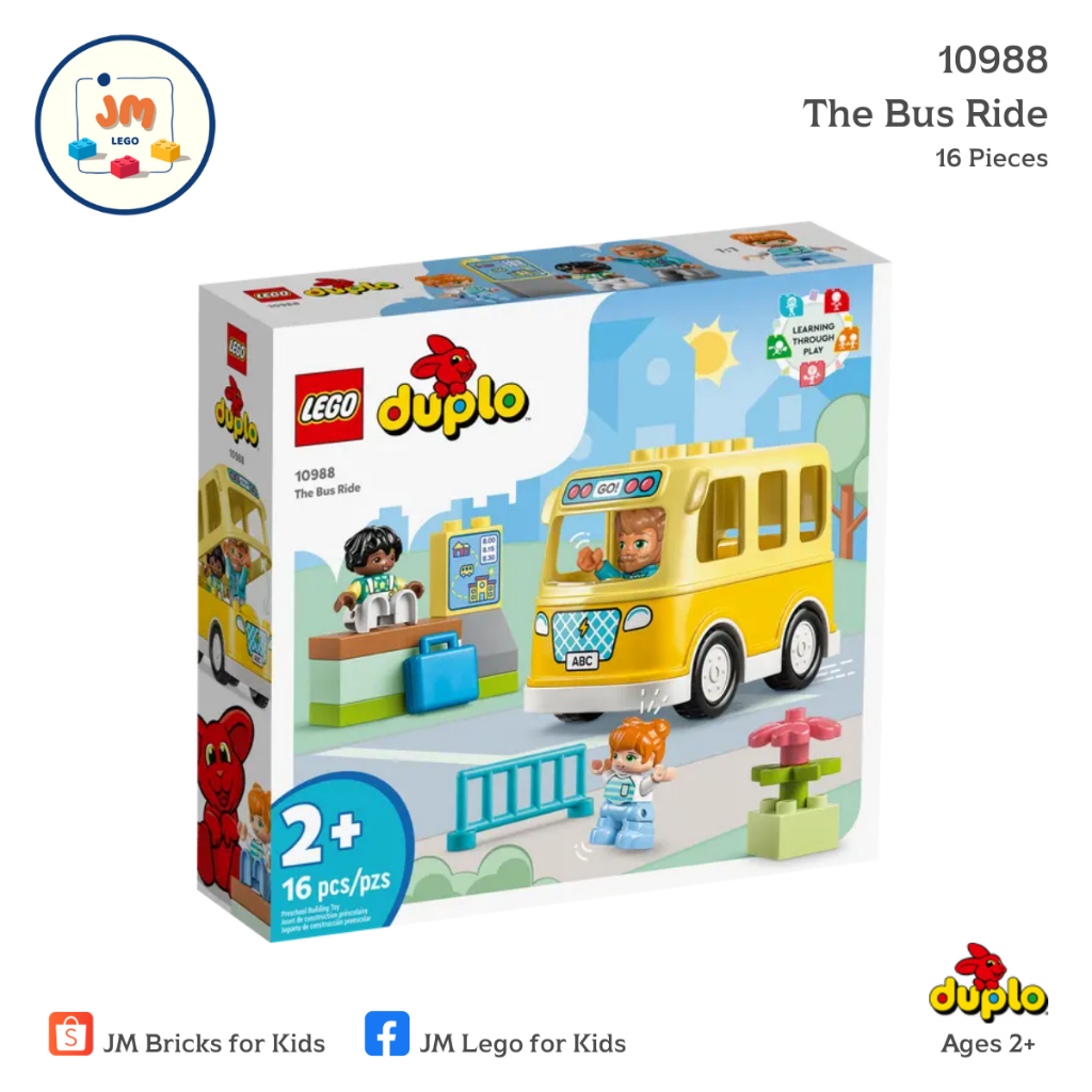LEGO Duplo 10988 The Bus Ride (16 Pieces) สำหรับเด็กอายุ 2 ปีขึ้นไป ...