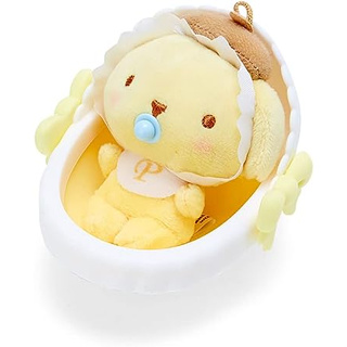 Sanrio Pompompurin Cradle Mascot 744972 สีขาว|เหลือง