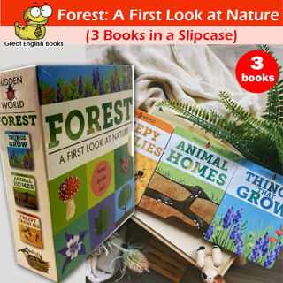 (ใช้โค้ดรับcoinคืน10%ได้) พร้อมส่ง *ลิขสิทธิ์แท้ Original* บอร์ดบุ๊ค ชุด 3 เล่ม Forest: A First Look at Nature (3 Books in a Slipcase)
