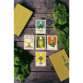 ไพ่ทาโรต์ ไพ่ยิปซี ไพ่ออราเคิล TAROT ORACLE CARDS : GREEN GLYPHS LENORMAND DECK ของใหม่ ของแท้ 100%