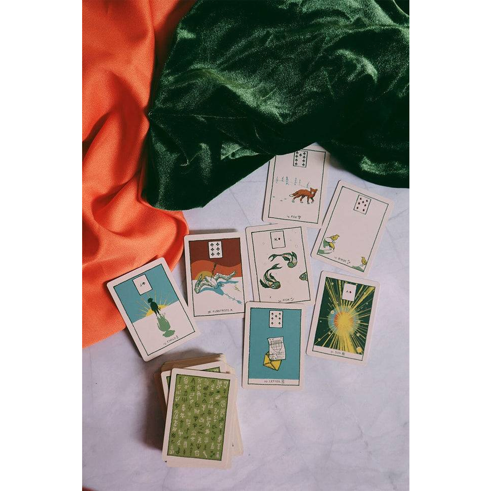 ไพ่ทาโรต์-ไพ่ยิปซี-ไพ่ออราเคิล-tarot-oracle-cards-green-glyphs-lenormand-deck-ของใหม่-ของแท้-100