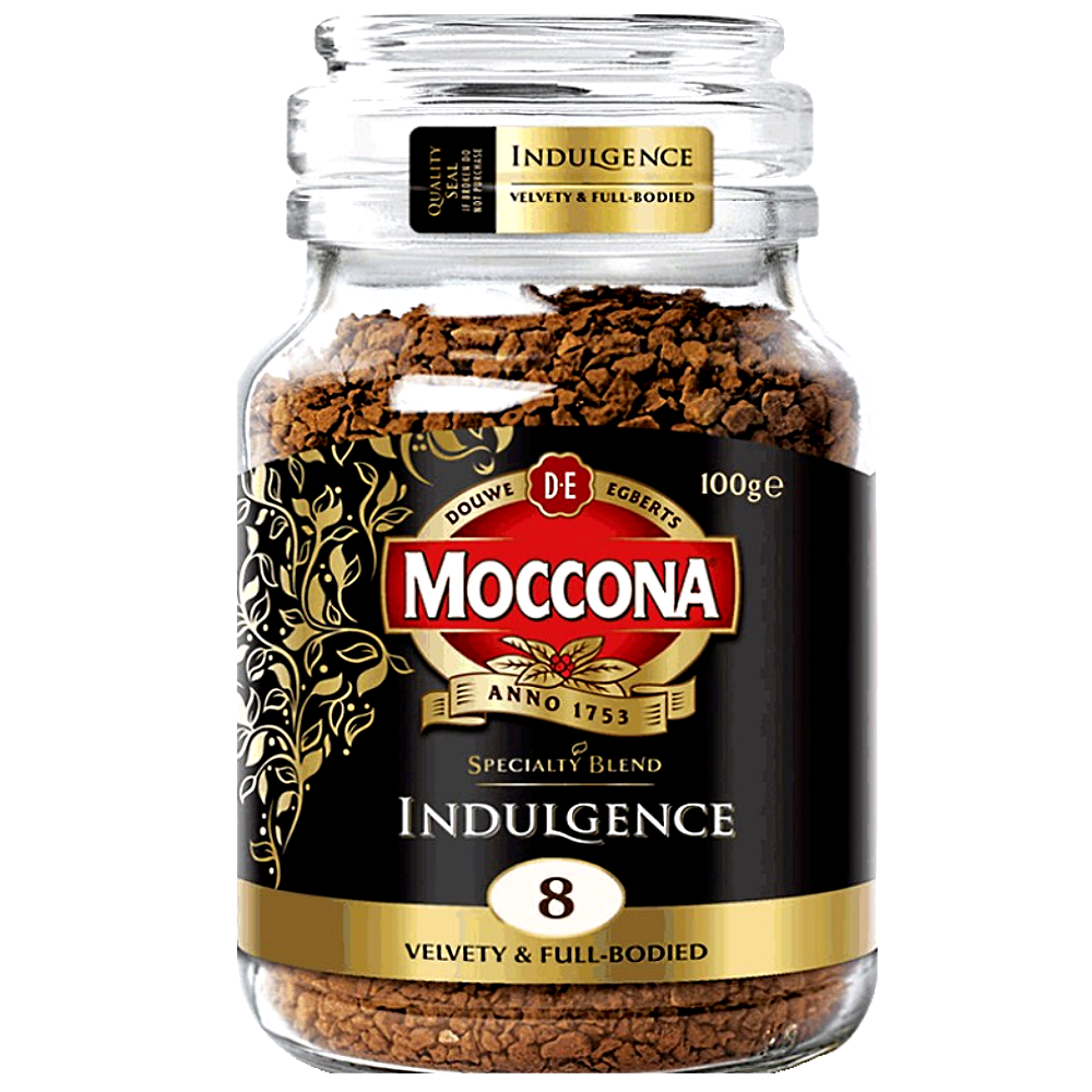 มอคโคน่าคอฟฟี่อินดัลเจนซ์-moccona-indulgence-no8-คั่วเข้ม-product-of-germany-100g
